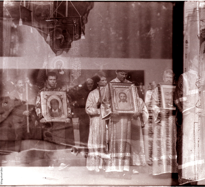 Russian ortodox church Procession