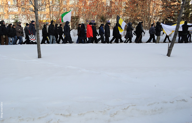 Siberian demonstration against falsification of federal vote
