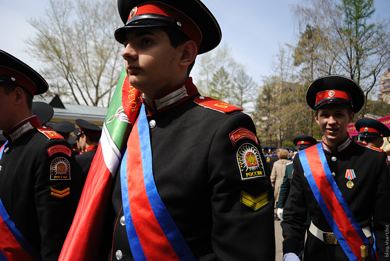 Парад Сибирского кадетского корпуса